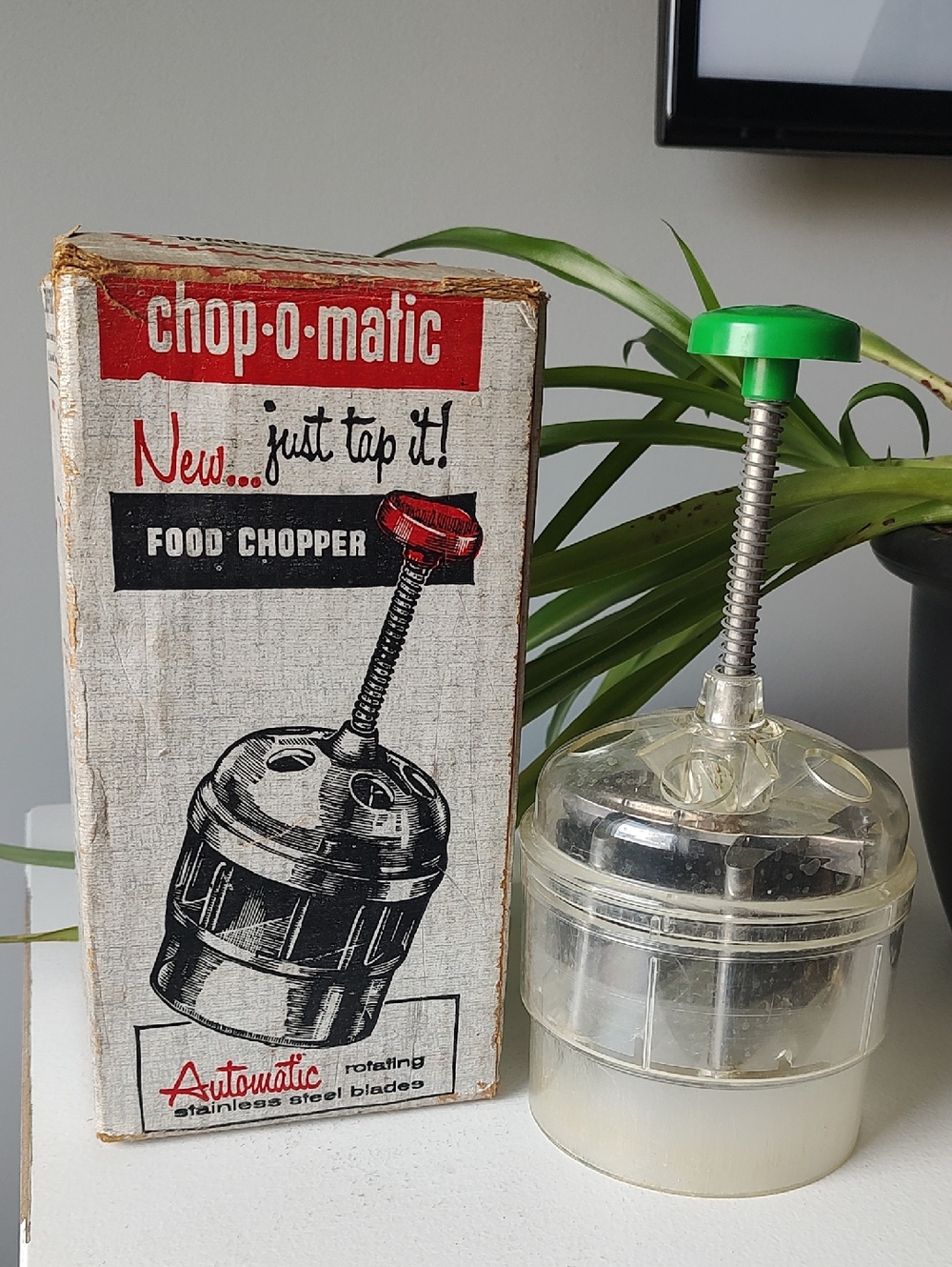 Vintage Made In USA Popeil Chop-O-Matic Food Chopper No. 30 In Original Box